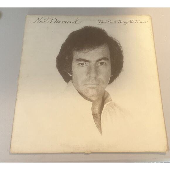 Neil Diamond You Don't Bring Me Flowers Vintage Vinyl Record LP 1978 - Picture 1 of 6